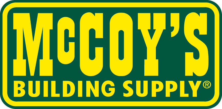 McCoy's Building Supply logo in green and yellow.