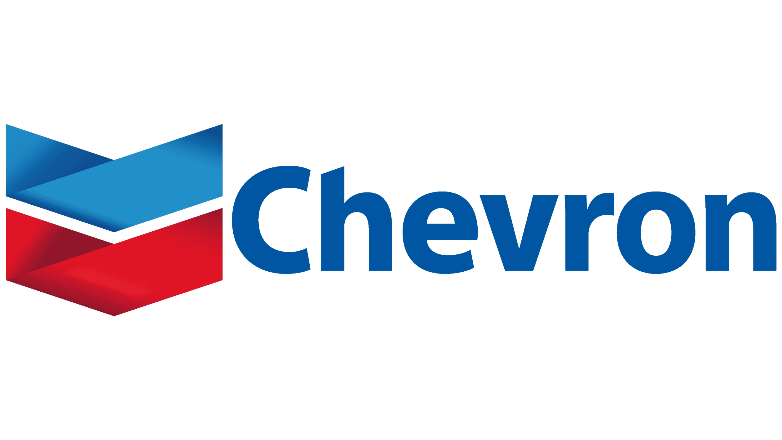 Chevron logo with blue and red chevron shapes and the word 'Chevron' in blue text.